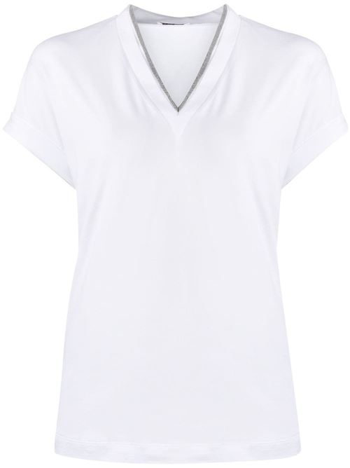 T-shirt with Monile detail BRUNELLO CUCINELLI | M0T18BD222C159